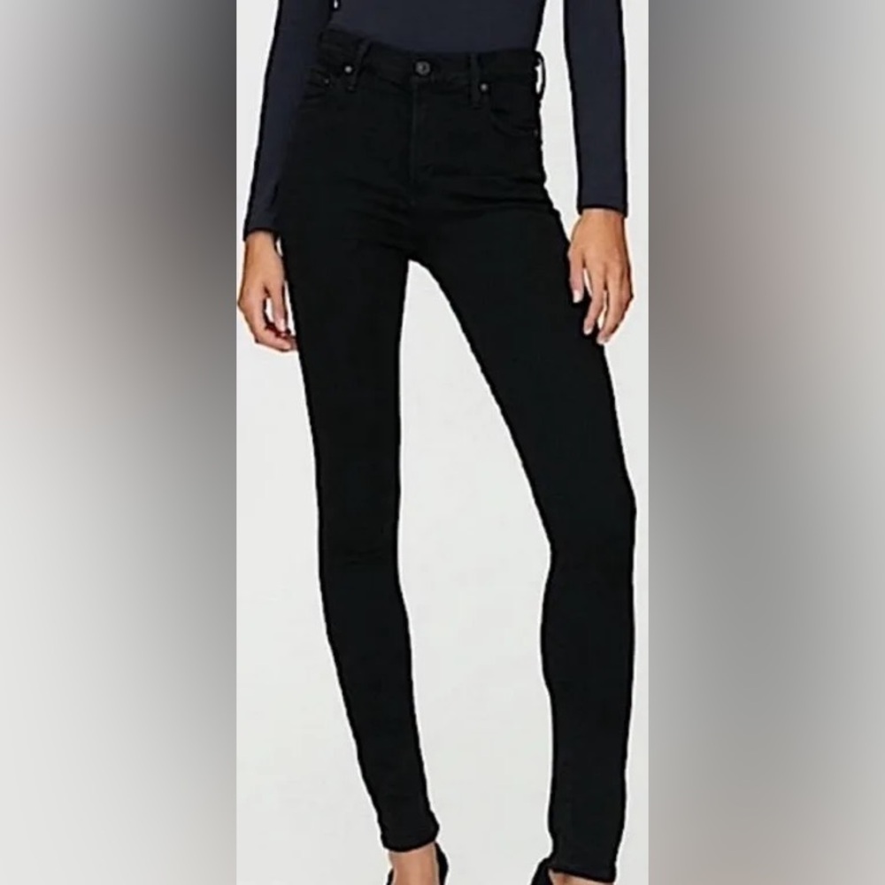 Citizens of Humanity Rocket High Rise Skinny Black Jean, size 27